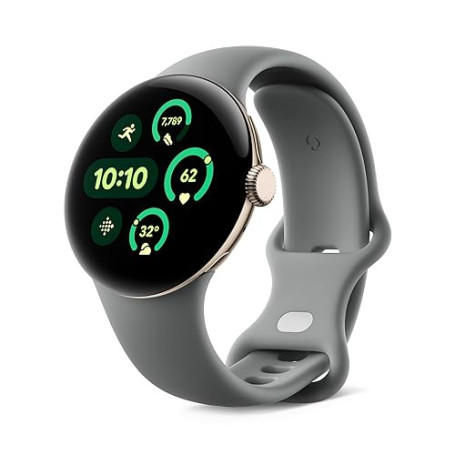 Google Pixel Watch 3 (41 mm) – Montre connectée Android avec suivi de la fréquence cardiaque, course avancée de Fitbit, données