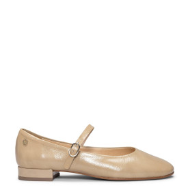 miMaO. Mary Jane à lanière en Cuir venis pour Femme. Fabrication Artisanale