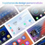 Junsun Autoradio 2 DIN Universel avec Écran Tactile, CarPlay & Android Auto sans Fil, Bluetooth, GPS, FM, USB, Type-C, Commandes