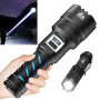 BEYSTE Lampe Torche LED Ultra Puissante, 1000000 Lumens Lampe De Poche, Torche LED Puissante Rechargeable, Lampe Torche Puissant