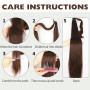 KASESSS 2 Pièces Rajout Cheveux Tresses, 66 cm Longue Tresse Cheveux avec Élastique, Extension Cheveux Tresse à Tresser pour Fem