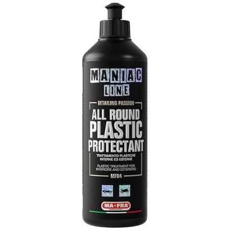 Ma-FRA, Maniac Car Detailing Line, All Round Plastic Protectant, Traitement Complet pour Tous Les Plastiques extérieurs et intér
