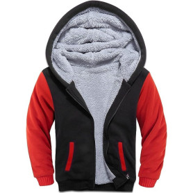 JACKETOWN Veste Polaire Capuche Enfant，Sweat à Capuche Garçon épaisse Sweat-Shirt Enfant Capuche avec zippé à Hoodie Manches Lon