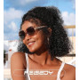 FEISEDY Lunette de Soleil Femme Polarisées Protection UV400 Surdimensionnées Lunettes Classique Grand Cadre Lunettes de Soleil F