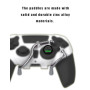 EXknight Leverback Palettes Mécanique FPS, Palettes de Jeu à Boutons Arrière pour Manette PS5 (Blanc)