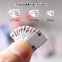 3 jeux de poker miniature, Jeux de Cartes, Mini Jeu de 54 Cartes, Jeux en classe et jeux en famille, Facile à transporter et ada