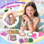 lelechong Cadeau Fille 5 6 7 8 9 ans, Activité Manuelle Kit Bracelet Enfant Jouet Fille 5 6 7 8 ans Cadeaux Anniversaire, Activi