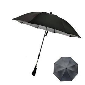 CaiTang Ombrelle pour Poussette Universelle, Ombrelle Poussette Anti UV 50+, Parasol Poussette Bébé Universelle Diamètre 73 cm,