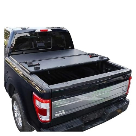 OZCCH Housse de Protection Rigide en Aluminium Haute résistance Gemmeo, Pliable en Trois Parties, Compatible avec Toyota Hilux 2