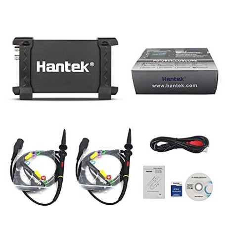 Oscilloscope à mémoire numérique Hantek 6022BE 2CH - USB - 20 MHz - Basé sur PC - Taux d'échantillonnage de 48 MSa/s