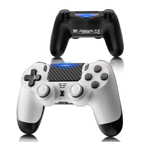 RUIZHI Sans Fil Manettepour P-S4 - Contrôleur pour Playstation-4 compatible avec PS-4/Pro/Slim/PC, Gamepad avec Double Vibration