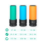 Lot de 3 douilles de serrage pour jantes alu 17/19/21 mm | WIESEMANN 80058 | pour visseuse à percussion | n'abîme pas les boulon