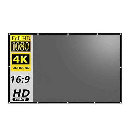 Écran de Projection Anti lumière 100/120 Pouces pour intérieur et extérieur, écran de videoprojecteur Portable Pliable 16:9 Anti