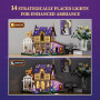 Lumibricks Série Retro House : Luna Cottage - Kit de construction de musique avec modules de son de guérison, remplacement audio