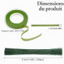 3 Rouleau Floratape Fleuriste (27m/Rouleau)＋100 Tige Fleur Artificielle,pour Bouquets de Fleurs Travaux Manuels Floraux
