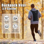 BBAIYULE® Sac à dos de course avec support de téléphone, sac à dos d'hydratation 5 L pour homme et femme avec sac d'hydratation