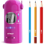 Taille-crayon électrique entièrement automatique avec réservoir, pour crayons de 7 à 11,5 mm, portable et sûr, rechargeable pour