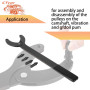 CTcar Outil de retenue pour Arbre à cames, clé à cames du Vilebrequin, pour VW Golf VAG 3036 t10172 Changement de poulie de Cour