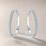 MISEFF Boucles d'oreilles créoles en argent sterling 925 hypoallergéniques pour femme - Bijoux minimalistes pour le quotidien