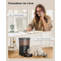 Distributeur Croquettes Chat Automatique - 5G/2,4G WiFi - Contrôle App, Enregistrement Vocal, Double Alimentation, Grande Capaci