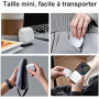Étui de Chargement sans Fil de Remplacement Compatible avec Les AirPods 4, 450 mAh étui de Chargement avec Bouton Bluetooth pour
