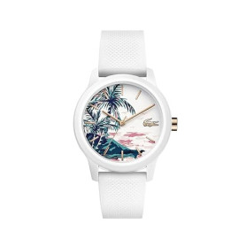 Lacoste Montre Analogique à Quartz pour Homme ou Femme de la Collection Lacoste.12.12. avec Un élégant Bracelet en Silicone à Te