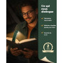 86lux Lampe de Lecture Rechargeable Liseuse LED USB-C, Légère 46 g, Lampe à Pince Marque-Page avec 3 Températures de Couleur, Ju
