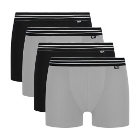 DIM Boxer Homme Lot de 4 | Ecodim Coton Stretch | Confort Durable et Maintien Optimal | Ceinture Classique