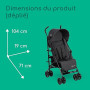 Bebeconfort Rainbow, Poussette Canne Multipositions, Poussette compacte et Légère, de 6 mois à 4 ans, jusqu'à 22 kg, Mineral Gra
