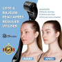 Dermaroller pour Repousse des Cheveux et Barbe – 540 Micro-Aiguilles en Titane Médical, 0,5 mm – Rouleau Microneedling pour Visa