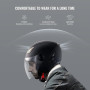 VEVOR Casque de moto 3/4 face, Casque Street ABS haute densité, avec Emplacement Bluetooth et Lentille interchangeable, Casque d