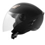 VEVOR Casque de moto 3/4 face, Casque Street ABS haute densité, avec Emplacement Bluetooth et Lentille interchangeable, Casque d