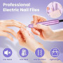 Ponceuse pour Ongles Professionnel, Lime a Ongle Electrique Silencieuse, Ponceuse Manucure Machine 20000RPM Portable Kit de Manu