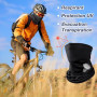 Kiiwah 2 Pièces Cache Cou Elastique pour Homme et Femme, Tour de Cou Coupe-Vent et Respirant Snood à Séchage Rapide pour Moto, C