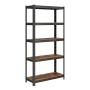 SONGMICS Étagère de Rangement à 5 Niveaux, 30 x 75 x 150 cm, Capacité 650 kg, Planches Réglables, Style Industriel, pour Cuisine
