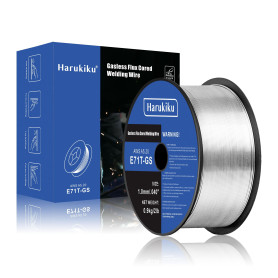 HARUKIKU Fil Fourré Sans Gaz 1,0 mm Poids net 0.9KG - Bobine E71T-GS pour Poste à Souder MIG, Soudage Semi-Auto Polyvalent (Acie