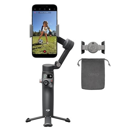 Bundle Standard DJI Osmo Mobile 8, nacelle stabilisatrice pour Smartphone, Rotation panoramique à 360°, Barre d’Extension et tré