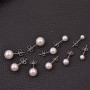 Boucles d'Oreilles en Perles d'Argent 925 5 Paires Blanches d'Eau Douce pour Femmes
