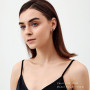 YAMI Boucles d'oreilles Perles de Mer, Boucles d'oreilles Perles Noir Pour Femme, Perle de 8-10.5 mm en Argent 925, Luxe Exquis,