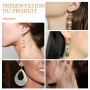 TOAOB 300pcs Crochet de Boucle d'oreille en Plaqué Or 925 Argent 18mm avec Boule à Ressort et d'anneaux Ouverts 4mm et Fermoirs