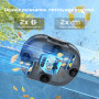 BRINBO (2026 Upgrade) S1PRO Robot Piscine sans Fil, 120 Min d'Autonomie, Nettoyeur de Piscine, Double Moteur Aspirateur Piscine 
