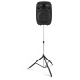 Vonyx Verve38 Enceinte Sono Portable 800W, Enceinte Bluetooth Puissante, 2 Micros sans Fil UHF, Poignées et roulettes de Transpo