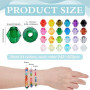 PH PandaHall 6240pcs Perles de Cristal 4mm Perles Acryliques à Facettes 24 Couleurs Arc-en-Ciel Perle Toupies Perle Entretoises