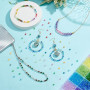 PH PandaHall 6240pcs Perles de Cristal 4mm Perles Acryliques à Facettes 24 Couleurs Arc-en-Ciel Perle Toupies Perle Entretoises