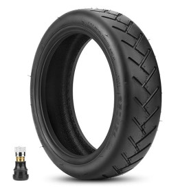 Amitor Pneu Sans Chambre a air 250x54 pour Xiaomi 4 Trotinette Électrique, Pneu Tubeless 10 Pouces Trotinette 250x54 avec Valve