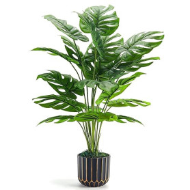 Der Rose Plantes Artificielles Interieur Monstera en Pot,71cm Fausse Plante Idéal pour la Décoration de Salon, Chambre, Bureau e