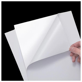 Lot de 10 feuilles de papier autocollant en vinyle blanc A4 imperméable pour imprimante jet d'encre et impression laser et jet d