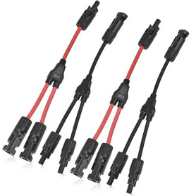 DODUOS 2 Paire Solaire Panneau Câble Connecteur Professionnel (1 à 2 branches) Y Connecteurs Câble Solairede Panneau Solaire MMF