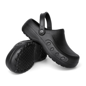 MEIAGDT Sabots de Chef pour Hommes, Chaussures de sécurité antidérapantes, imperméables et résistantes à l'huile, adaptés à la R