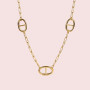 Générique Collier Sautoir Long Acier Inoxydable – Chaîne Ajustable – Bijoux Résistants à l’Eau – Maille Marine, Chaîne d’Ancre,